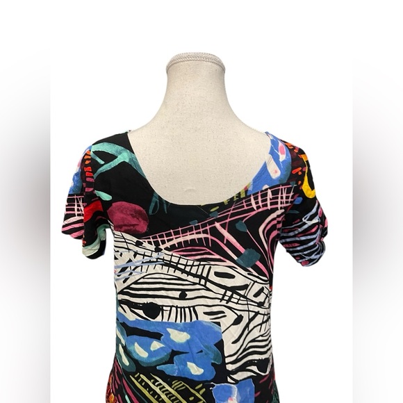 Jams World • Hattie Florentine Hawaiian Floral Retro Multicolor Dress Size XS - Picture 6 of 11